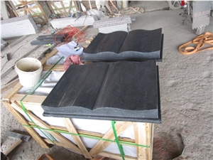 High Quality Pangda Dark Granite G654 Book Shaped Tombstones, New Impala Granite G654 Bible Tombstone
