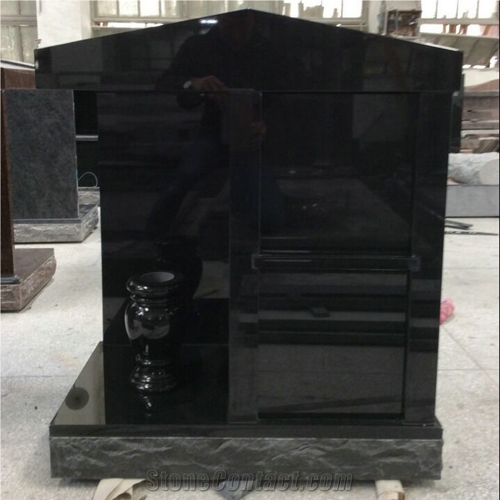 All Black Granite Companion Cremation Columbarium