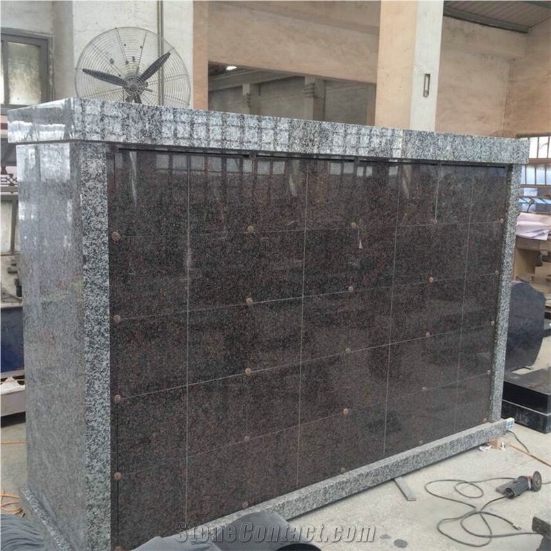 All Granite Double Sided 80 Niches Cremation Columbarium