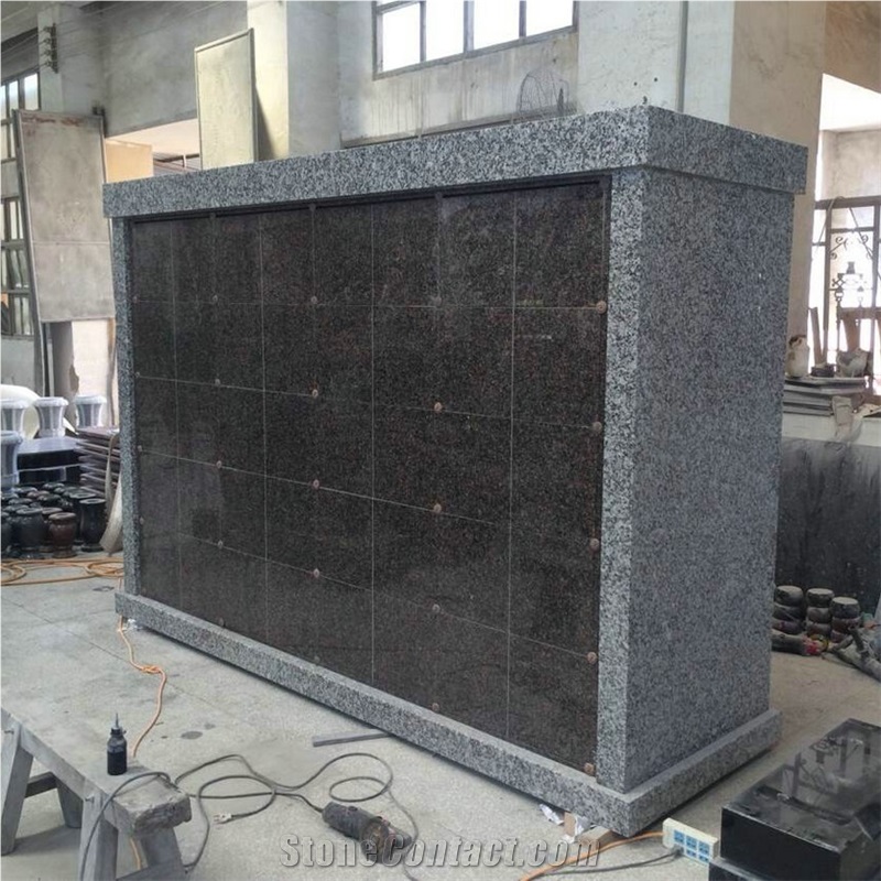 All Granite Double Sided 80 Niches Cremation Columbarium