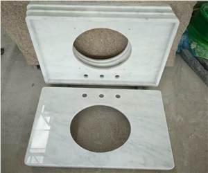 Bianco Carrara C White Marble Custom Bathroom Vanity Tops Bianco Carrara C White Marble Custom Bathroom Vanity Tops