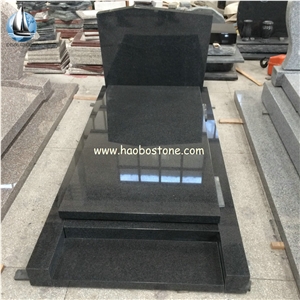 China Dark Grey G654 Granite Blank Tombstones