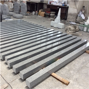 Good Price G603 Gray Granite Kerbs for Grave Good Price G603 Gray Granite Kerbs for Grave