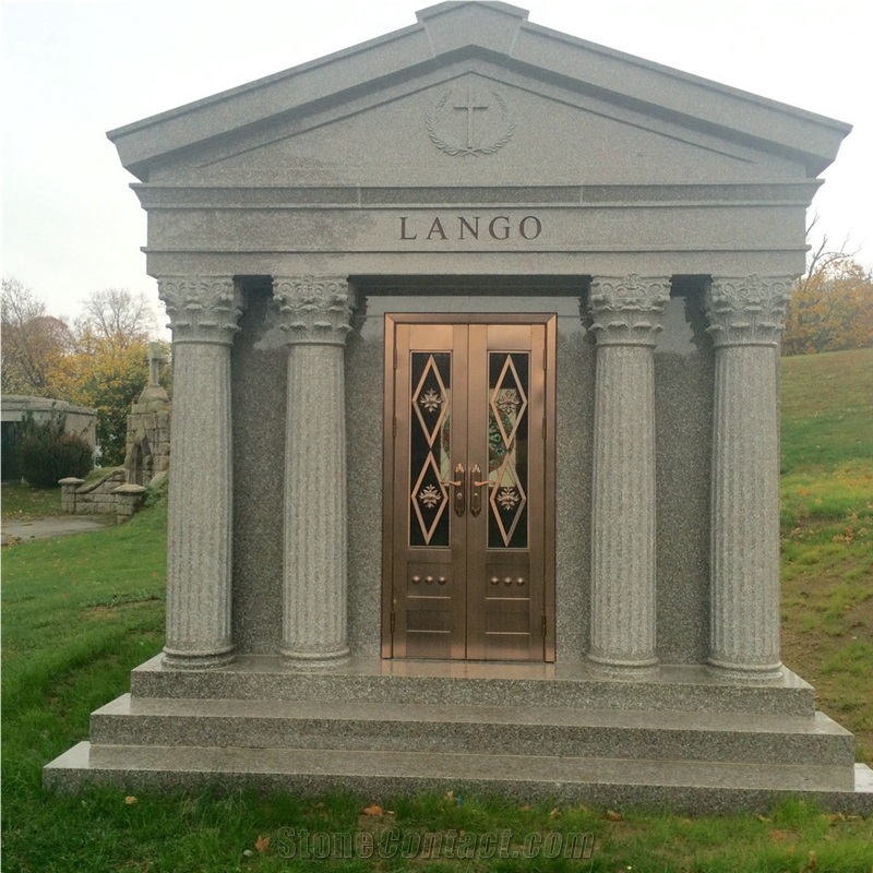 Haobo Professional Walk-In G635 Granite Mausoleum Crypts