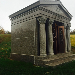 Haobo Professional Walk-In G635 Granite Mausoleum Crypts