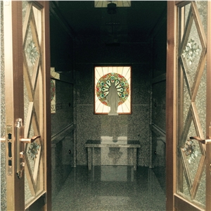 Haobo Professional Walk-In G635 Granite Mausoleum Crypts