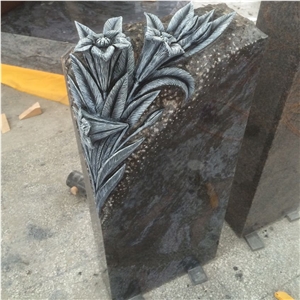 Haobo Stone New Granite Ocean Blue Granite Gravestone
