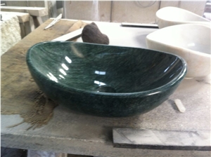 Indian Green Granite Bathroom Wash Basins