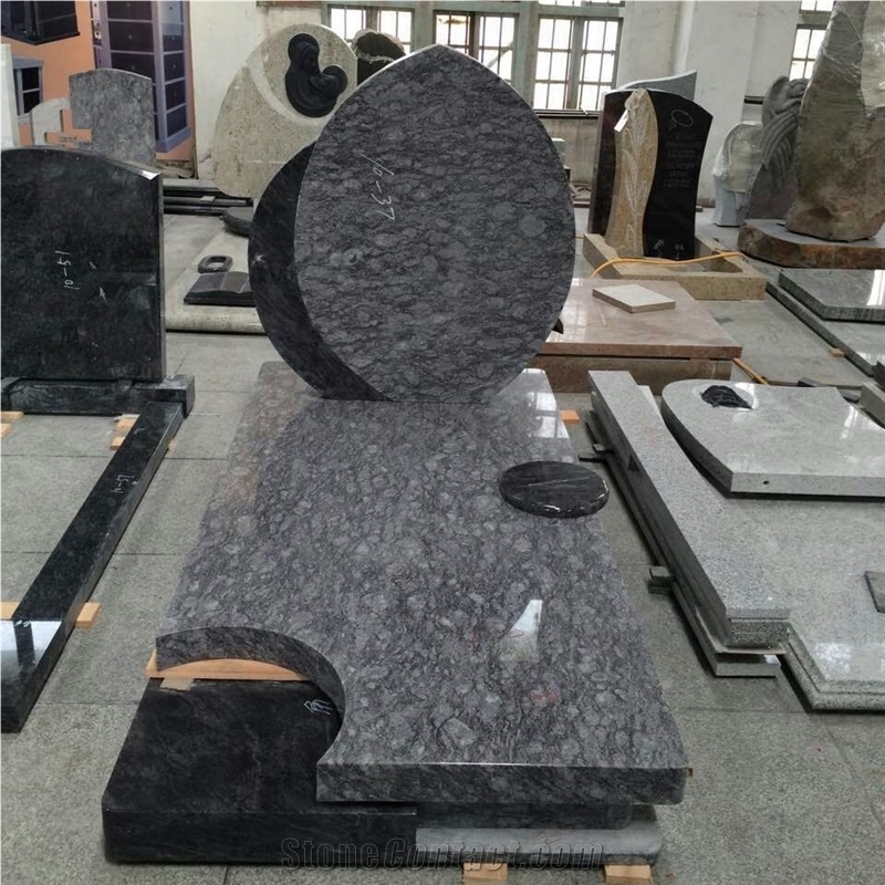 Lavendar Blue Granite Western Style Monuments