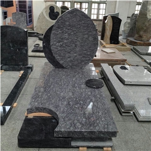 Lavendar Blue Granite Western Style Monuments