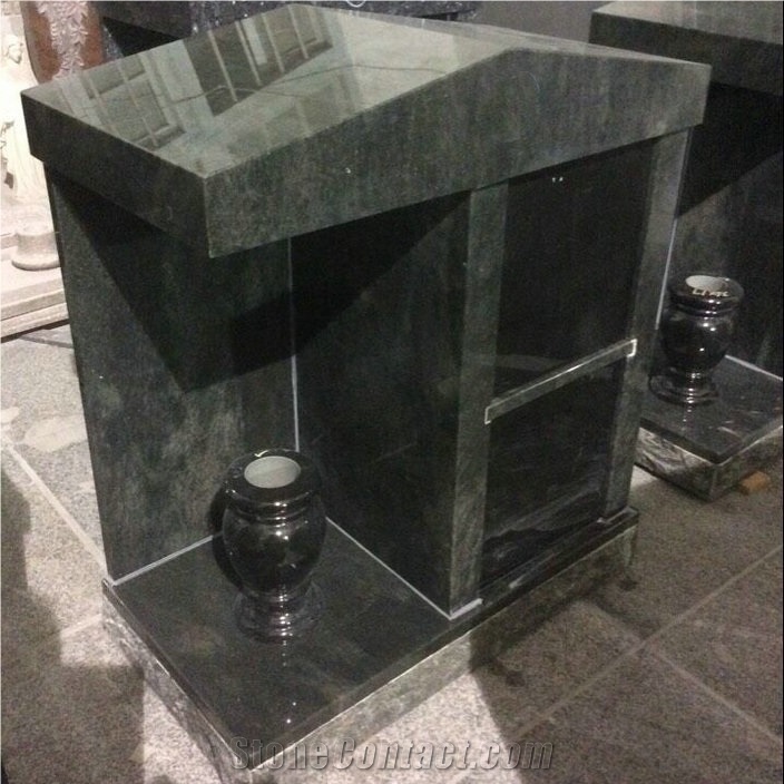 Tropical Green Granite Cremation Columbarium