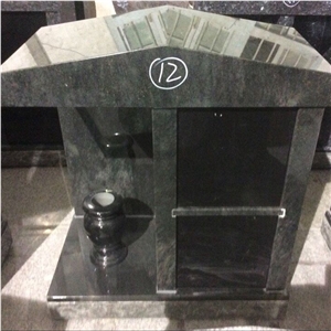 Tropical Green Granite Cremation Columbarium