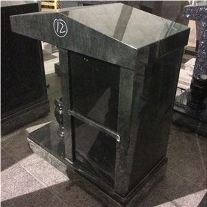 Tropical Green Granite Cremation Columbarium