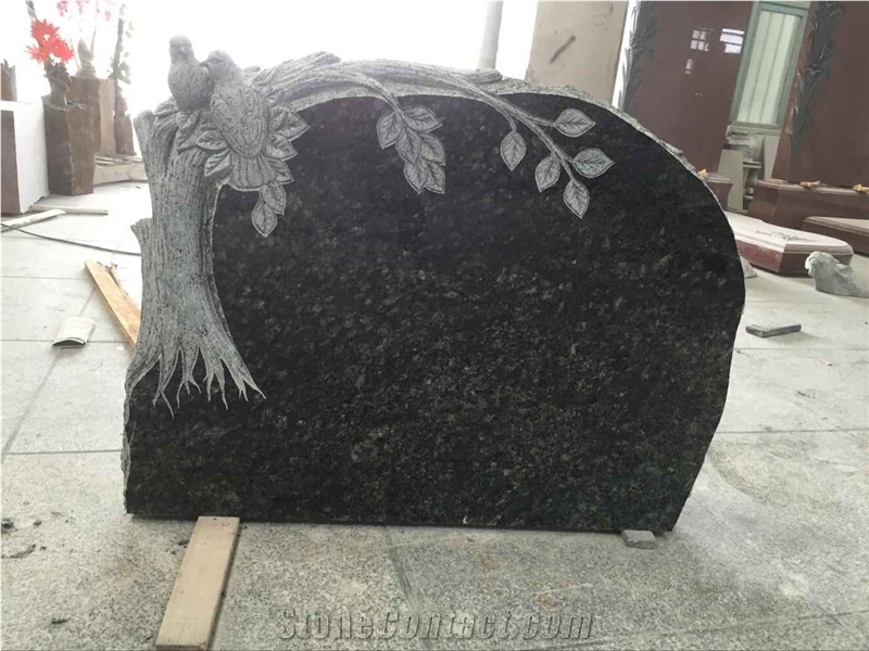 Upright Granite Tree Shaped Tombstone