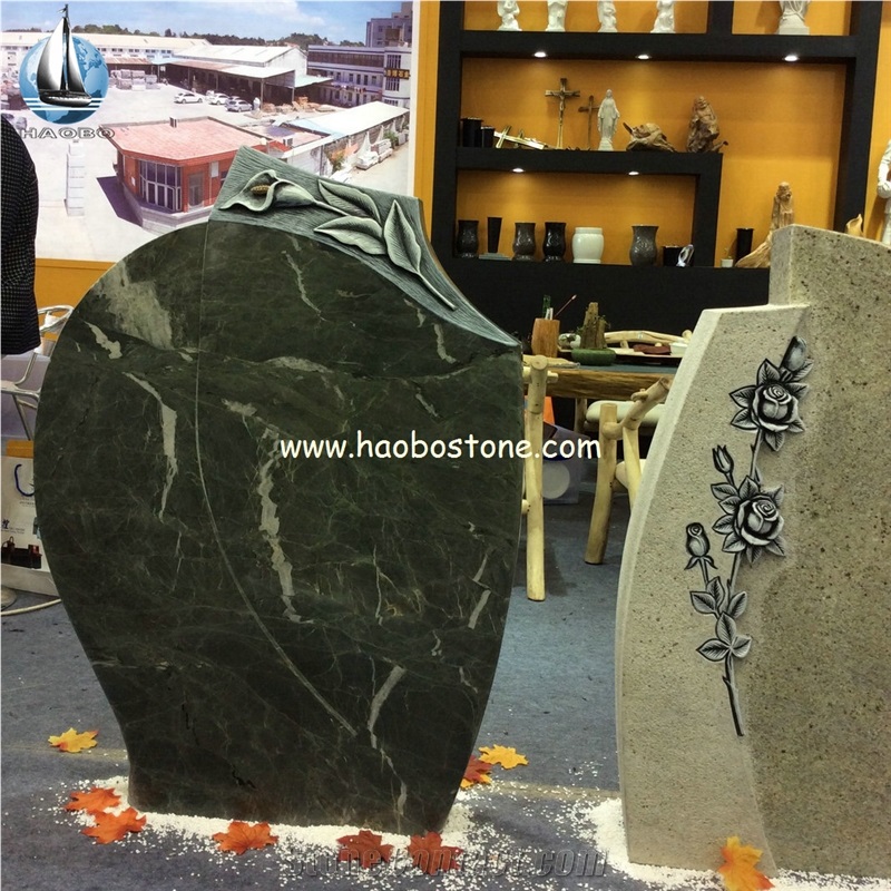 Verde Decalio China Green Marble Gravestones Headstone