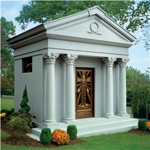 Walk-In 6 Crypts G633 Granite Cemetery Mausoleum
