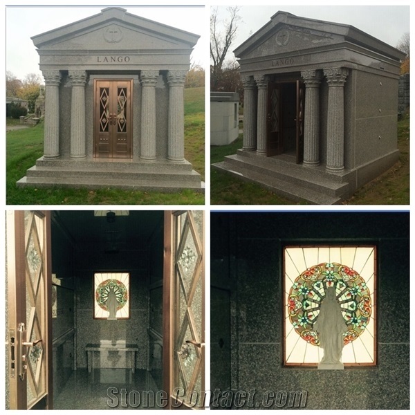 Walk in G664 Granite Mausoleum, Mausoleum 6 Crypts