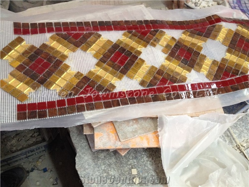 Golden & Brown Ceramic Mosaic for Wall, Floor,Etc.