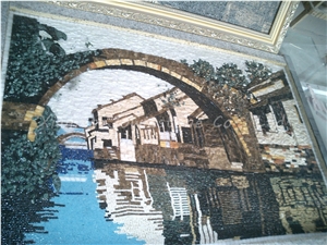 Natural Stone &Glass Mosaic Pattern,Mosaic Painting/ Mosaic Art