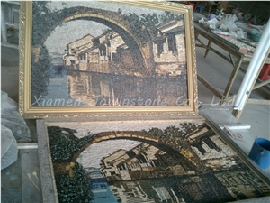Natural Stone &Glass Mosaic Pattern,Mosaic Painting/ Mosaic Art
