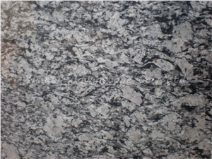 Polished Chinese White/Black/Grey Wavy Grain Granite / Spray White Granite for Wall,Floor