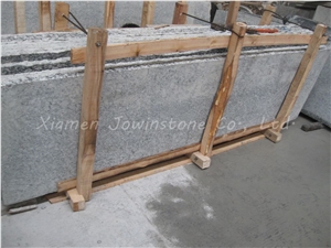 Polished Chinese White/Black/Grey Wavy Grain Granite / Spray White Granite for Wall,Floor