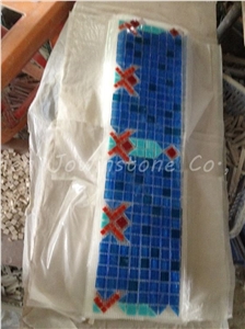 Polished Multicolor /Blue Color Ceramic Mosaic Pattern for Wall,Floor,Etc.
