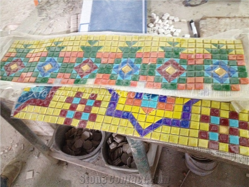 Polished Multicolor Ceramic Mosaic Pattern for Wall,Floor,Etc.