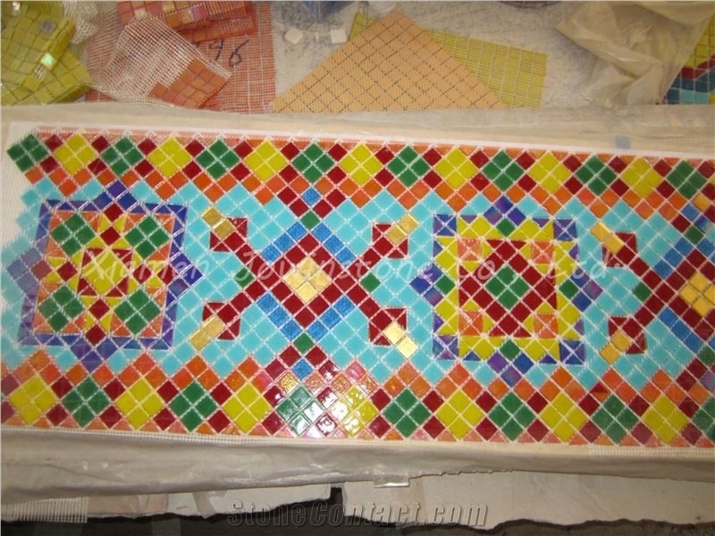 Polished Multicolor Ceramic Mosaic Pattern for Wall,Floor,Etc.