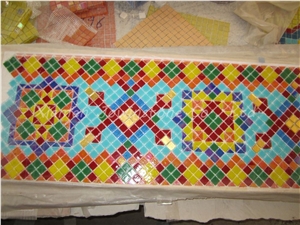 Polished Multicolor Ceramic Mosaic Pattern for Wall,Floor,Etc.
