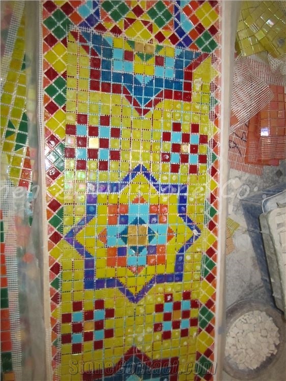 Polished Multicolor Ceramic Mosaic Pattern for Wall,Floor,Etc.