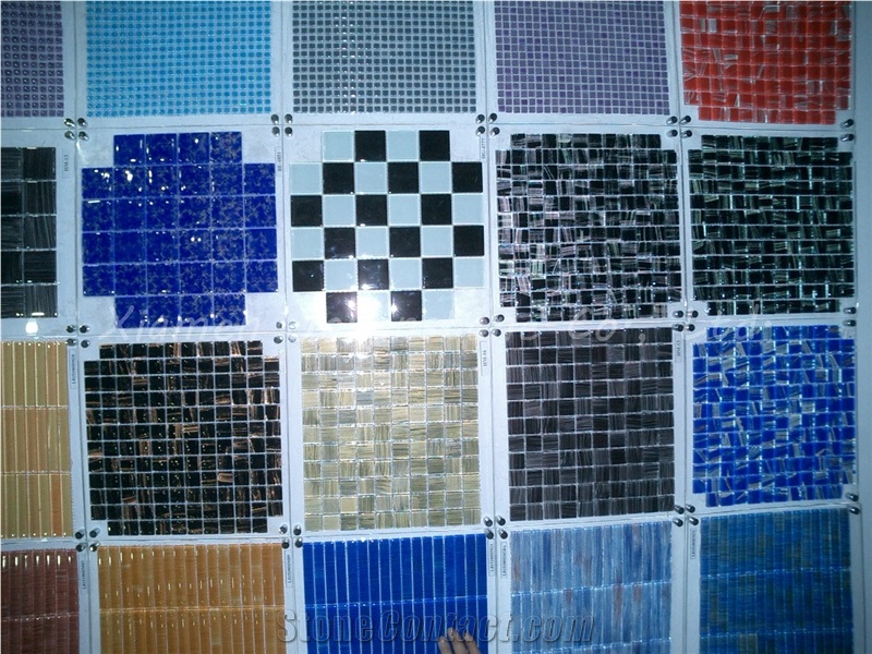Polished Multicolor Glass Mosaic for Wall,Etc.