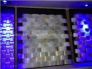Polished Onyx Basketweava Mosaic for Wall,Floor,Etc