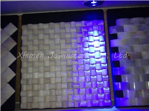 Polished Onyx Basketweava Mosaic for Wall,Floor,Etc