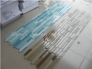 Polished Rectangle Glass Mosaic for Wall,Floor,Etc.