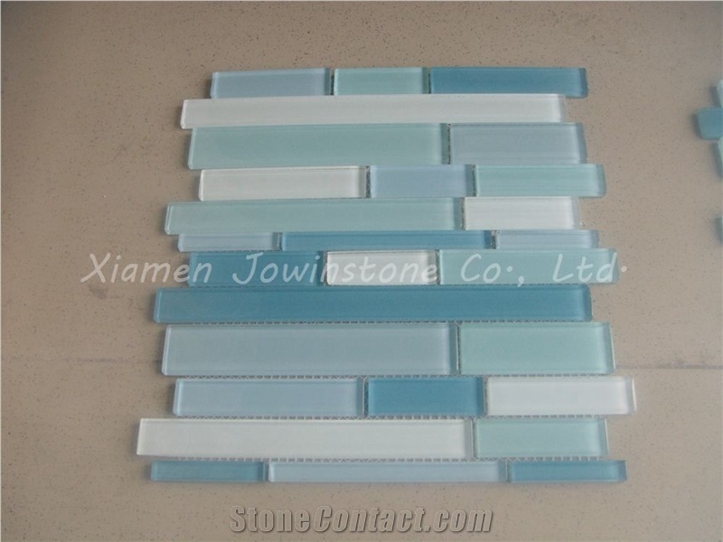 Polished Rectangle Glass Mosaic for Wall,Floor,Etc.
