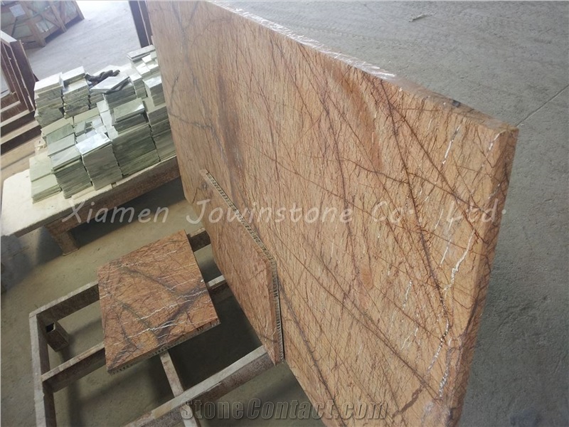 Rainforest Brown Honeycomb Panel Slabs,Tiles for Table,Walling, Flooring,Tops,Desk