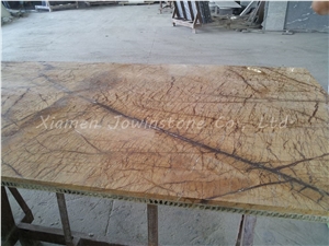Rainforest Brown Honeycomb Panel Slabs,Tiles for Table,Walling, Flooring,Tops,Desk