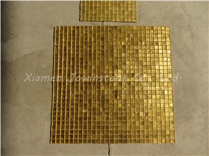 Special Polished Composited Golden & Glass Mosaic for Walling,Flooring,Etc