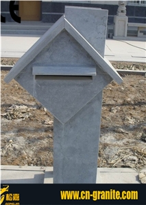 China Blue Limestone Mailbox,Chinese Garden Lanterns,China Natural Garden Trash Can