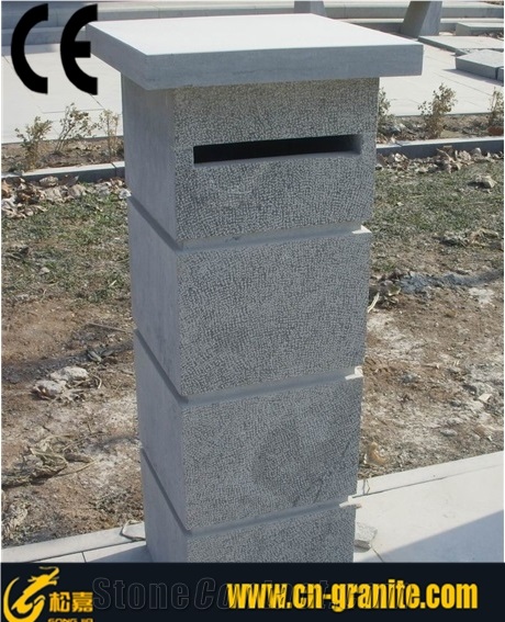 China Blue Limestone Mailbox,Chinese Garden Lanterns,China Natural Garden Trash Can