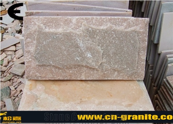 China Tiger Skin Yellow Mushroom Wall Cladding Stone,Chinese Yellow Mushroom Wall