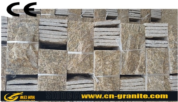 China Tiger Skin Yellow Mushroom Wall Cladding Stone,Chinese Yellow Mushroom Wall