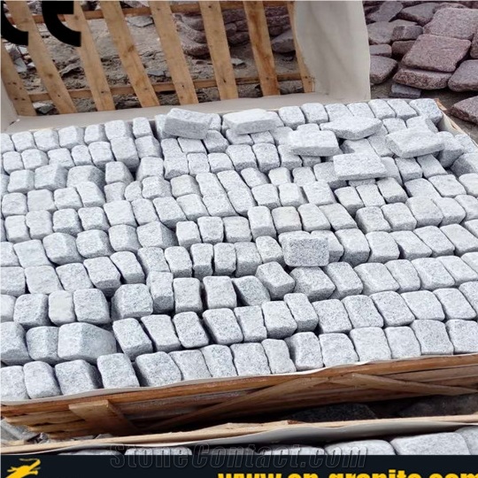 Landscaping Stone,Cheap Granite G603,Cube Stone,Flooring Cover,Granite Cobble Stone, Light Grey Granite Stone,Cobble Block,G603 Cobble for Garden, Grey Color Cobble Stone,Outdoor Flooring Covering,