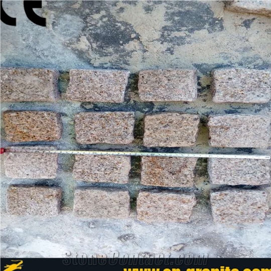 Rustic Granite Stone,Yellow Granite Stone Paver,China G682 Granite Stone Paving,Natural Granite Stone for Flooring Covering,Cube Stone for Ourside Paving,Granite Cobble Stone for Graden Landscaping