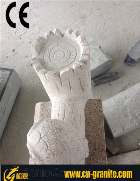 Yellow Granite G682 Stone Garden Mailbox,Postbox with Owl Carving Stone,Exterior Lantern Letter Boxes
