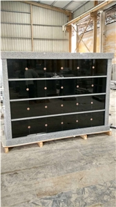 2 Sided 48 Niches Grey and Black Color Columbarium G603 and Shanxi Black Columbarium