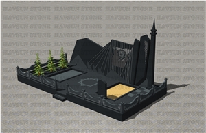 Absolute Black Granite Monument & Tombstone