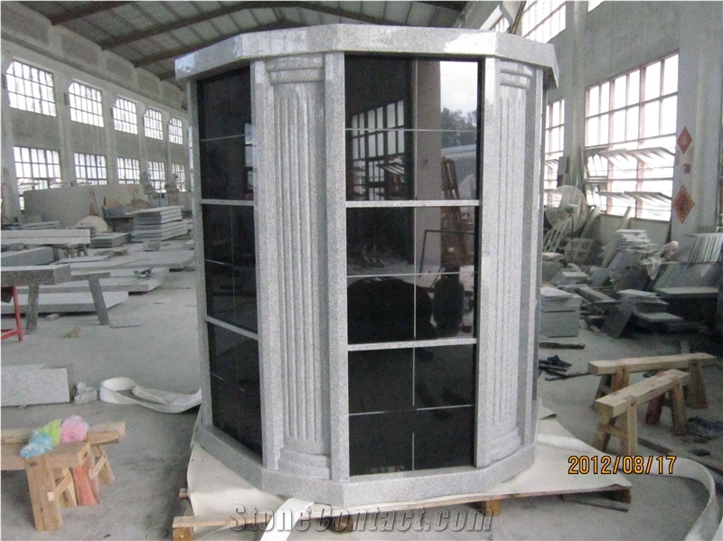 Imperial Red Granite Custom Design Cremation Columbarium Granite Niche Columbarium