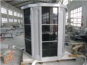 Imperial Red Granite Custom Design Cremation Columbarium Granite Niche Columbarium